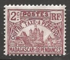 MADAGASCAR TAXE  N° 8 NEUF Sans Gomme - Timbres-taxe