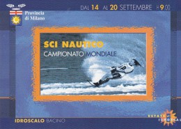 Cartolina Milano Idroscalo Campionato Mondiale Di Sci Nautico - Wasserski