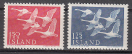 Iceland    Scott No.  298-99     Mnh     Year  1957 - Unused Stamps