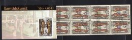 DENMARK 2002 20th Century Art 40Kr Booklet S121 With Cancelled Stamps. Michel 1303MH, - Markenheftchen