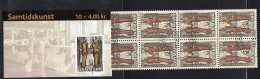 DENMARK 2002 20th Century Art 40Kr Booklet S121 With Cancelled Stamps. Michel 1303MH, - Cuadernillos