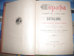 1884 CATALUNA BARCELONA D.PABLO PIFERRER Y D. FRANCISCO PI MARGALL - DOS TOMOS - Storia E Arte