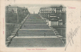 Russia Ukraine Odessa Potemkin Staircase, Sent 1903 Odessa Train Station To Vienna (l293) - Russie