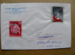 Cover Sent From Austria 1990 - Brieven En Documenten