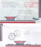 Lettre De Caracas Venezuela 25.2.82 Pour Bordeaux Avec Griffe Encadrée "..........Expreso Internacional" - Lettres & Documents