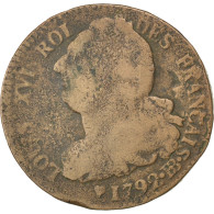 Monnaie, France, 2 Sols Français, 2 Sols, 1792, Strasbourg, TB, Bronze, KM:612 - Andere & Zonder Classificatie