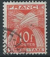 1960 FRANCIA USATO SEGNATASSE 10 F - EDF135 - 1960-.... Oblitérés