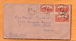 Algeria 1936 Cover Mailed To USA - Covers & Documents