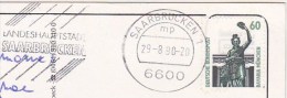 Timbre / Stamp / BAVARIA MÜNCHEN  / Timbre Collé  Sur Carte Postale / SAARBRÜCKEN - Bildpostkarten - Gebraucht