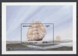 Bhutan - 1989 Maritime Organization Block (7) MNH__(TH-166) - Bhoutan