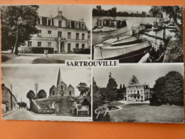 V09-78-sartrouville--hotel De Ville-bords De Seine-eglise- Le Dispensaire--multivues-4 Vues-1960 - Sartrouville