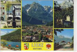 Delcampe - LIENZ - Osttirol, Mehrbildkarte, Hotel "Goldener Fisch", Florian-Brunnen, Schloß Bruck ... - Lienz