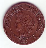 Cérès . 5 Centimes 1896 A (Faisceau). - 5 Centimes