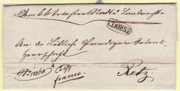 Austria Österreich Italy Triest Trieste 1836 Entire Letter Faltbrief Ex Offo Franco To Retz (j25) - ...-1850 Prephilately