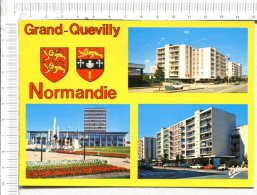 GRAND QUEVILLY  -  3 Vues  : Le Centre Ville  : L Avenue Des Provinces Et La Mairie - Le Grand-quevilly