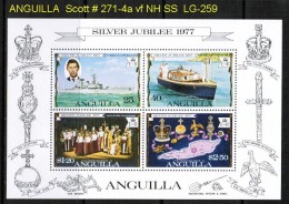 ANGUILLA   Scott  # 271-4a**  VF MINT NH SHEETS Of 4 - Anguilla (1968-...)