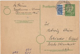 DEUTSCHLAND BRD  1954   POSTKARTE °° - Cartes Postales - Oblitérées