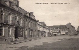 ENVERMEU --Place De La Mairie Et Route D'EU - Envermeu