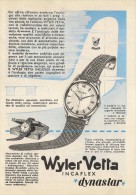 # WYLER VETTA INCAFLEX OROLOGI HORLOGERIE 1950 Italy Advert Publicitè Reklame Orologio Montre Uhr Reloj Relojo Watch - Werbeuhren