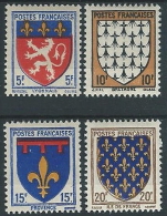 1943 FRANCIA STEMMI DI PROVINCE FRANCESI MH * - EDF145 - 1941-66 Coat Of Arms And Heraldry