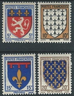 1943 FRANCIA STEMMI DI PROVINCE FRANCESI MH * - EDF145 - 1941-66 Stemmi E Stendardi