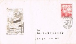 9673. Carta PRAHA (Checoslovaquia) 1948. Sletové Ustredi - Covers & Documents