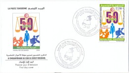 Tunisia/Tunisie 2006 - The 50th Anniversary Of The Promulgation Of The Code Of Personal Status - Informatique