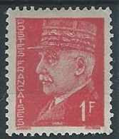 1941-42 FRANCIA MARESCIALLO PETAIN 1 F MH * - EDF149 - 1941-42 Pétain