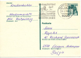 1978 Postkarte P123 Van Ruhpolding(reclamestempel ) Naar Edegem/Belgie Zie Scan(s) - Cartes Postales - Oblitérées