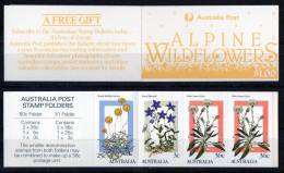 Australia 1986 Alpine Wildflowers $1 Booklet - Postzegelboekjes