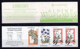 Australia 1986 Alpine Wildflowers 80c Booklet - Postzegelboekjes