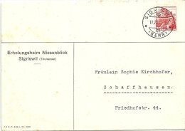 Motiv Brief  "Erholungsheim Niesenblick, Sigriswil (Thunersee)"              1940 - Covers & Documents