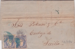 01976 Carta De Valencia A Sevilla 1870 - Cartas & Documentos
