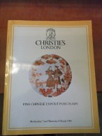 1984 CHRISTIE'S Fine Chinese Porcelain CATALOGUE Art AUCTION Vente - Books On Collecting