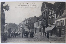 Saint-Pol-sur-Ternoise (62 Pas-de-Calais), Rue Des Carmes Et De Frévent, Carte Postale Ancienne. - Saint Pol Sur Ternoise
