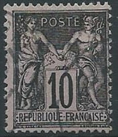 1898-00 FRANCIA USATO TIPO SAGE 10 CENT I TIPO - EDF161 - 1876-1878 Sage (Type I)