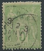 1898-00 FRANCIA USATO TIPO SAGE 5 CENT I TIPO - EDF161-2 - 1876-1878 Sage (Type I)