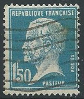1923-26 FRANCIA USATO PASTEUR 1,50 F - EDF158 - 1922-26 Pasteur