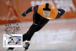 Spain 2014 - XXII Olimpics Winter Games Sochi 2014 Gold Medals Special Maxicard - Stefan Groothuis - Winter 2014: Sochi