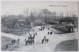 Aire-sur-la-Lys (62 Pas-de-Calais), La Gare, Carte Postale Ancienne. - Aire Sur La Lys