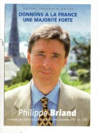 Cp , Politique , Union Pour La Majorité Présidentielle RPR-DL-UDF , Philippe Briand,37, Phot : Darrault , Vierge ,2002 - Personaggi