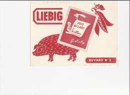 Buvard - B1355 - "Pois Au Lard LIEBIG"-Envoi Gratuit Pour La France - Soep En Saus