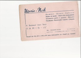 Buvard - B1357 - Boutique " Marie Noël"  Paris-Envoi Gratuit Pour La France - H