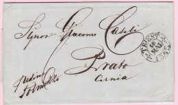 Austria Österreich Triest Trieste 1845 Faltbrief Entire Letter To Prato Prat Carnia Friaul (j69) - ...-1850 Préphilatélie