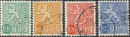 Finlande  1963. ~ YT 534 Lot De 4 Armoiries - Used Stamps