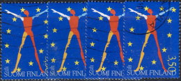 Finlande  1999. ~ YT 1449 Par 4 - Présidence De L'Union Européenne - Oblitérés