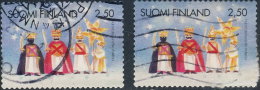 Finlande  2000. ~ YT 1509 à 1510 Par 2 - Série Noël - Used Stamps