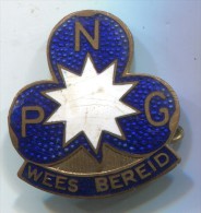 SCOUT, Scoutisme, Eclaireur - PNG, WEES BEREID BE PREPARED, Enamel, Pin Badge, Brooch D 25 X 25 Mm - Padvinderij