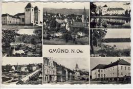 GMÜND, Mehrbildkarte - Braunautal, Asangteich, Dr. Renner-Schule ....... - Gmünd