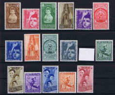 Italy:  1937 Sa  406 - 415 + A 100 - 105, MNH/** 415 = Light Hinged  Mi 560 - 575 MNH/** 589 Is Light Hinged - Nuevos